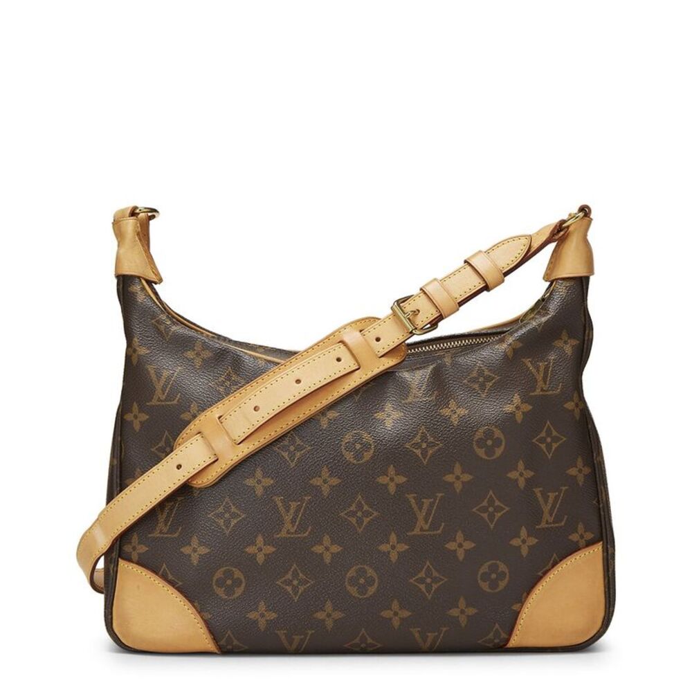 Louis Vuitton Brown Monogram Coated Canvas Boulogne (Authentic Pre-Loved)
